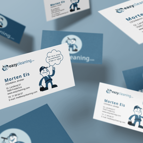 Design af Eazycleaning visitkort