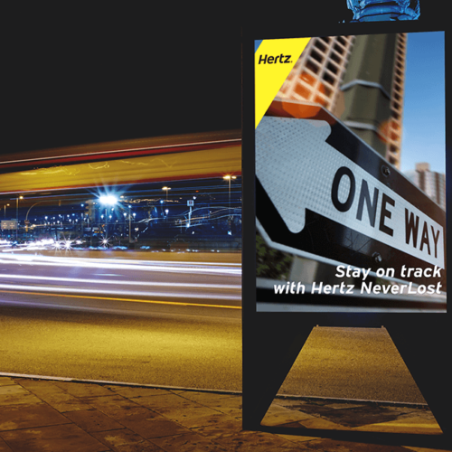 Stay on Track - Hertz Billboard