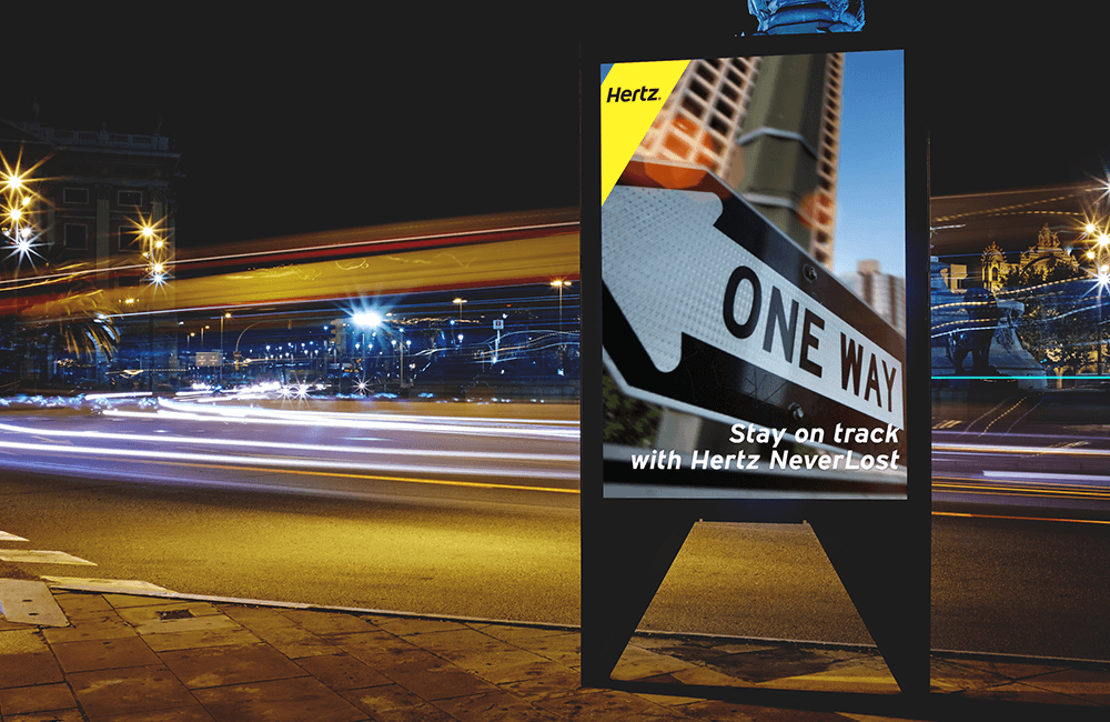 Stay on Track - Hertz Billboard