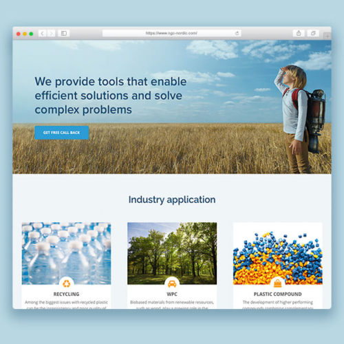 Custom webdesign til Nordic Grafting Company