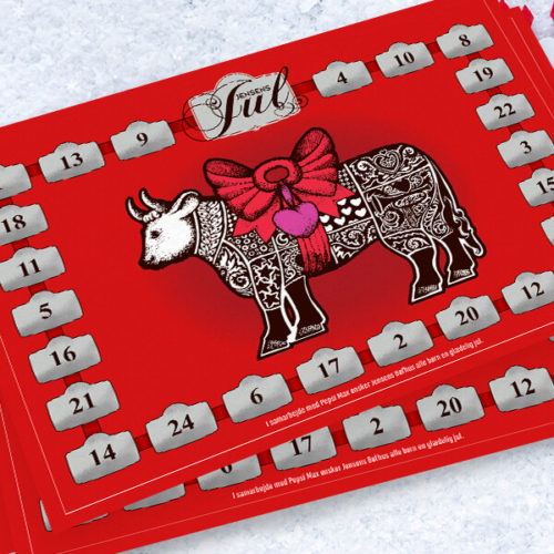 Design af skrabejulekalender til Jensens Bøfhus