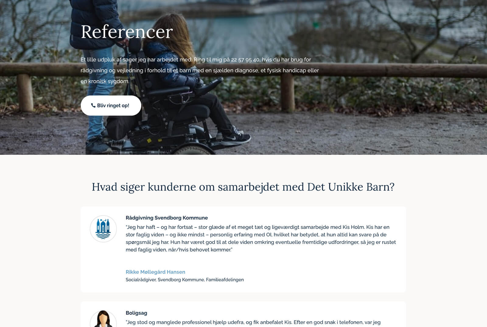 Det Unikke Barn - Redesignet referenceside