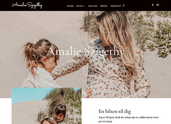 Amalie Szigethy hjemmeside